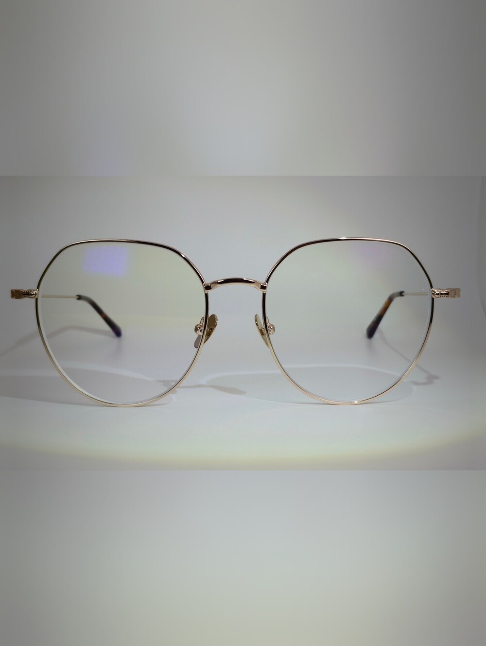 Emotion. Gold Wireframe Round Women's Glasses